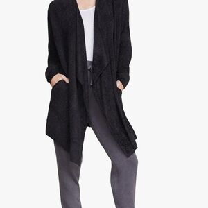 Barefoot Dreams Charcoal Open Front Cardigan